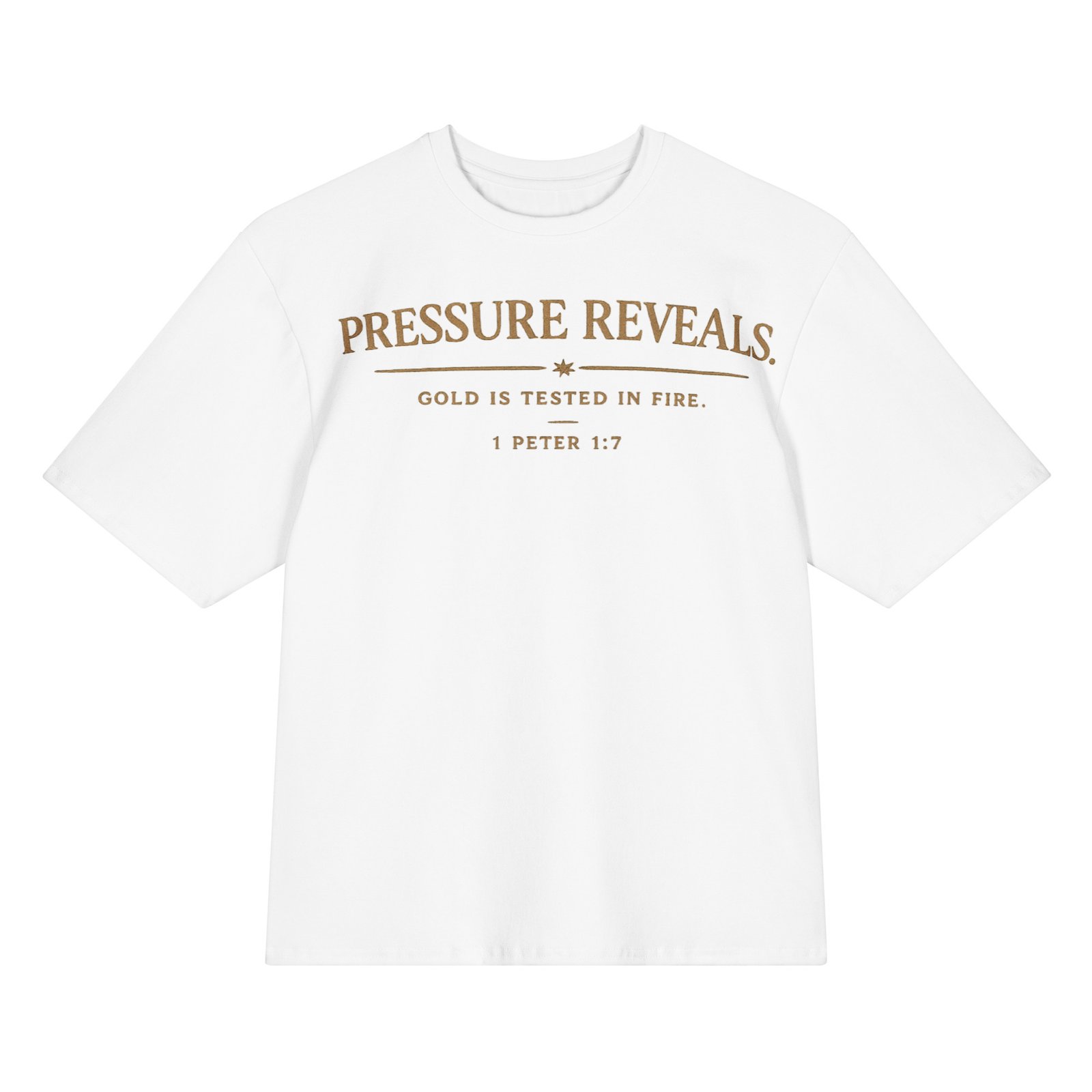 all-over-print-oversized-cotton-t-shirt-white-front-6a3a9d762ac27.jpg Forged Not Broken Oversized - Image 1